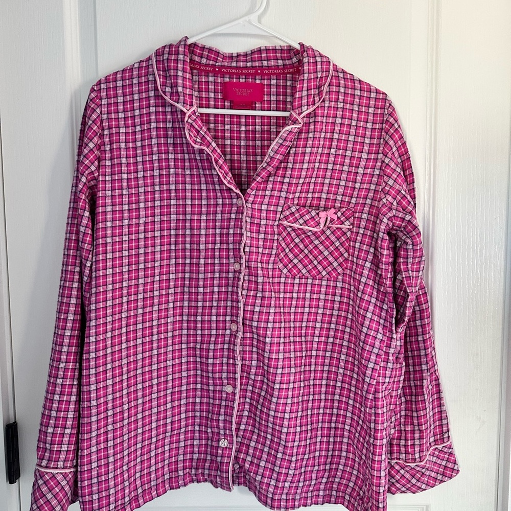 Victoria's Secret Pink Gingham Pajama Set